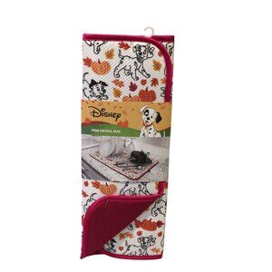Disney 101 Dalmatians Autumn Themed Pumpkins Dish Drying Mat 16" x 18"